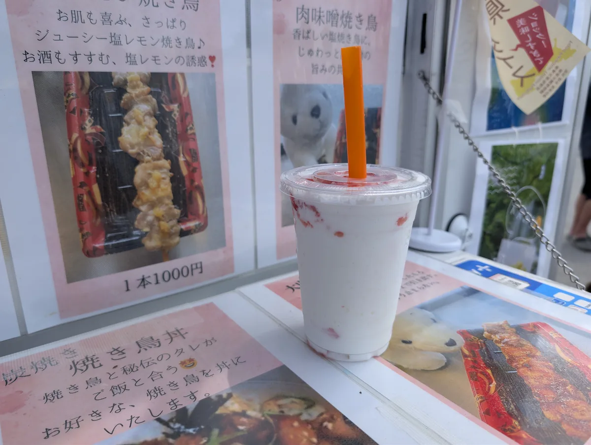 屋台のミルクフラッペ