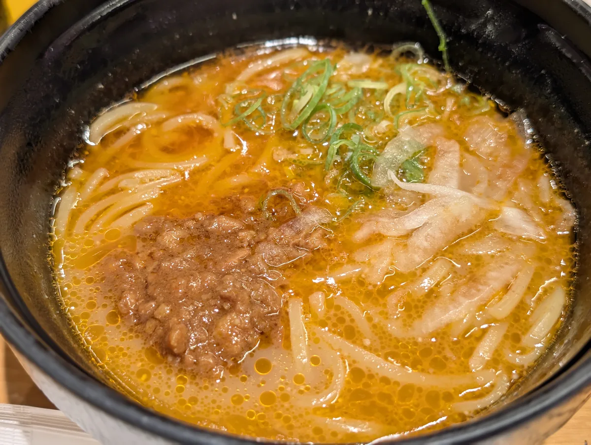 スシローの旨辛濃厚担担麺
